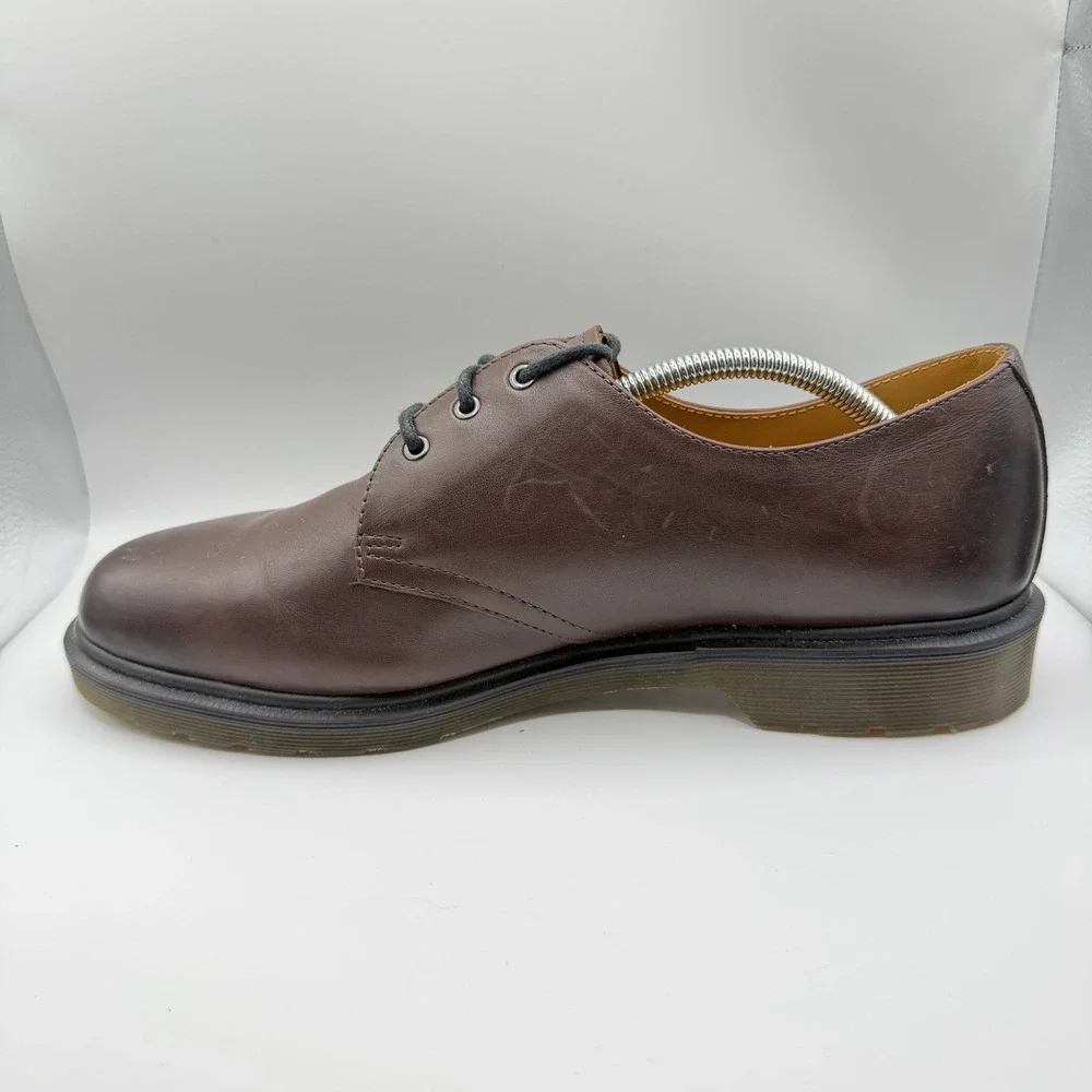 Dr Martens 1461 Brown Leather 3 Eye Oxford Shoes Men's 11 Women's 12 Doc Martens